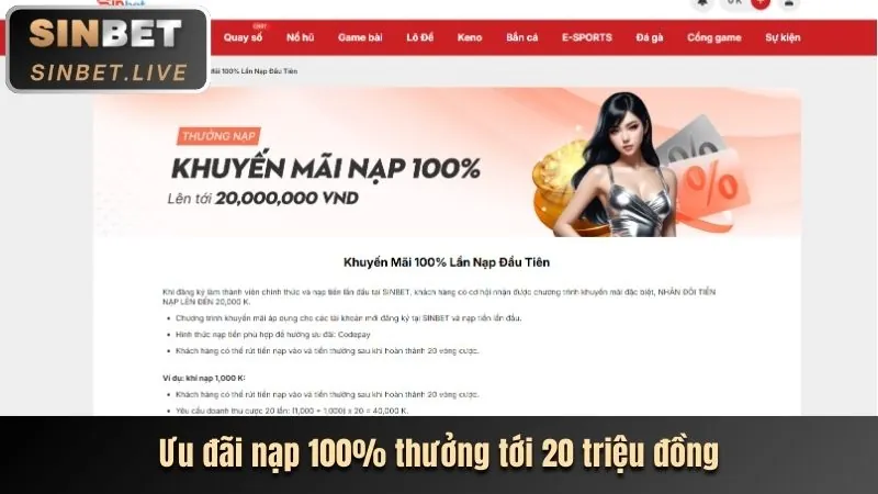 Khuyến mãi đặc biệt cho từng sảnh game 555win